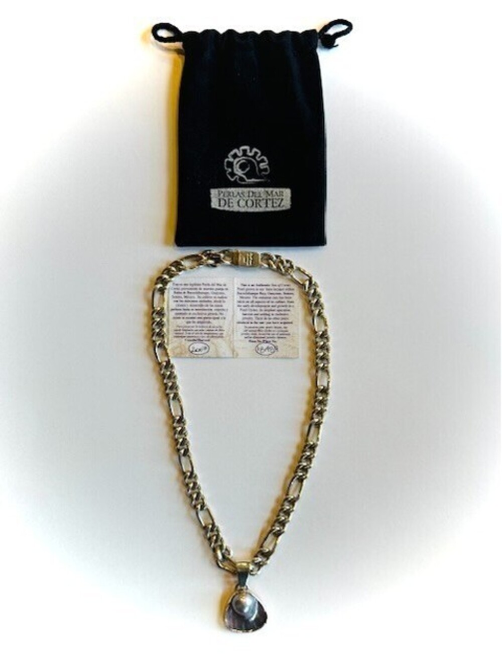 MONUMENTAL SCALE: Verified 30mm+ Perlas del Mar de Cortez  110g Artisan Sterling